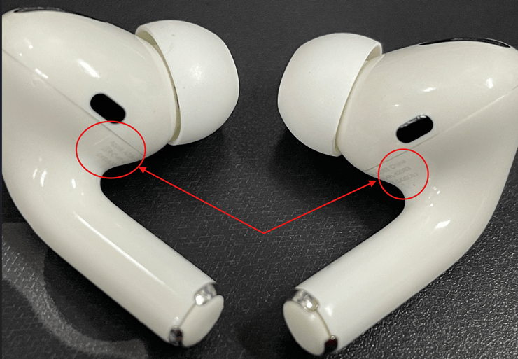 에어팟-실물-일련번호-모델명-확인